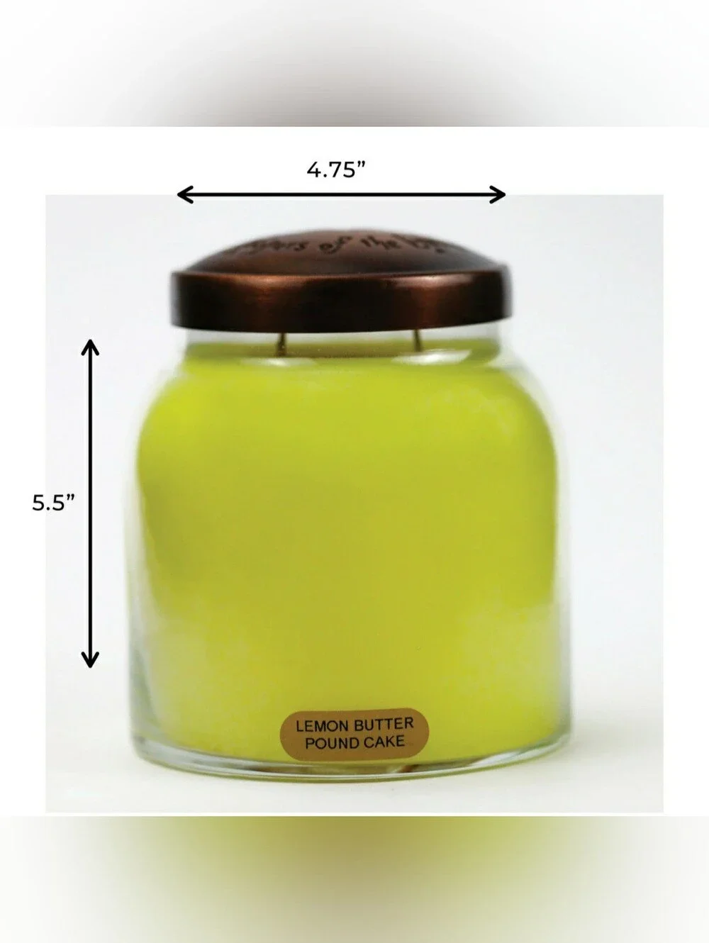 LEMON BUTTER POUND CAKE -A Cheerful Giver, Strong Scented Candle, 34 oz